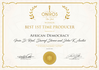 ONIROS Best 1st Time Producer Award